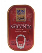SARDYNKI PORTUGALSKIE W SOSIE POMIDOROWYM 120g