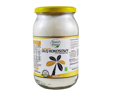 OLEJ KOKOSOWY RAFINOWANY 900 ml NATUR PLANET