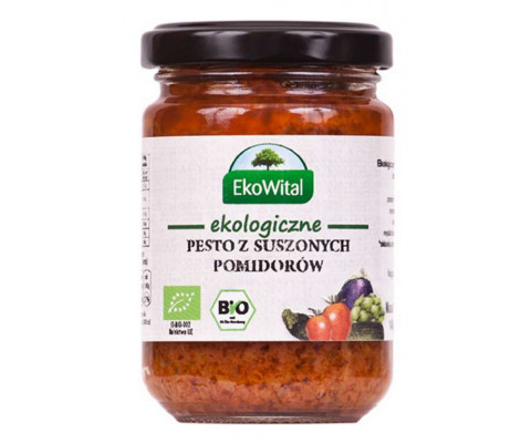 BIO PESTO Z POMIDORÓW SUSZONYCH NA SŁOŃCU140 g EKOWITAL