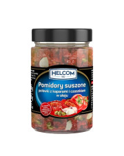 Pomidory suszone połówki z kaparami i czosnkiem w oleju 327 ml