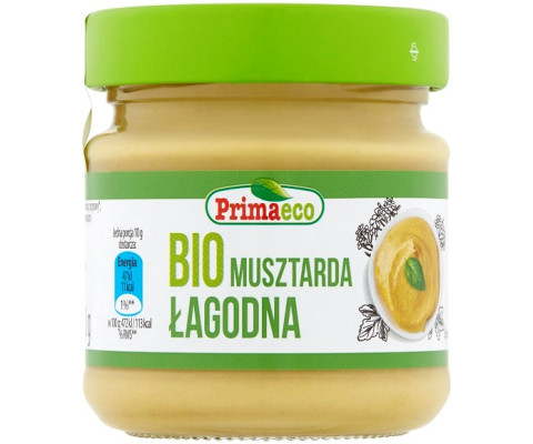 BIO Musztarda łagodna 170 g - DATA: 24.04.24