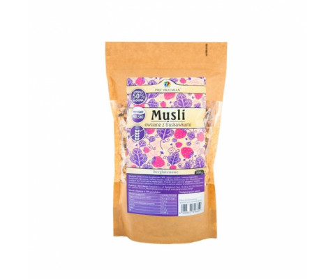 Musli bezglutenowe owsiane z truskawkami 500g