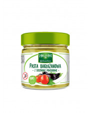 PASTA BAKŁAŻANOWA BEZGLUTENOWA Z SUSZONYMI POMIDORAMI 190G 