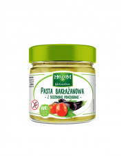 PASTA BAKŁAŻANOWA BEZGLUTENOWA- Z SUSZONYMI POMIDORAMI 190G 