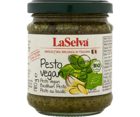 BIO PESTO VEGAN -BAZYLIA I PINII 180 g  LaSelva