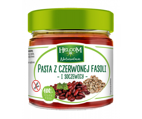 PASTA Z CZERWONEJ FASOLI I SOCZEWICY BEZGLUTENOWA 190g 