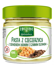 Pasta z ciecierzycy z siemieniem i czarnym sezamem, bezglutenowa 190g 