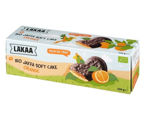 BIO Biszkopty z galaretką pomarańczową w czekoladzie 150 g - PROMOCJA - 25%