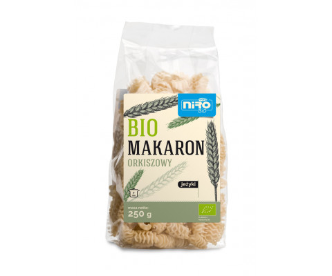 BIO biały makaron orkiszowy JEŻYKI 250 g  