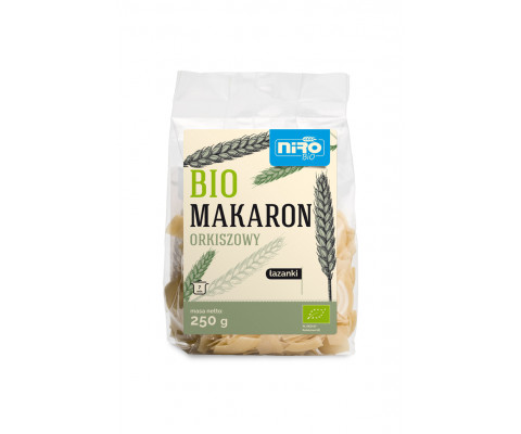 BIO biały makaron orkiszowy ŁAZANKI 250 g  