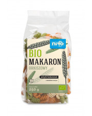 BIO biały makaron orkiszowy JEŻYKI KOLOROWE 250 g  