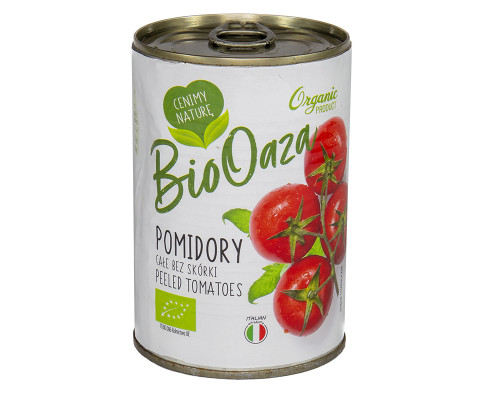 BIO pomidory CAŁE bez skórki 400g BIO OAZA