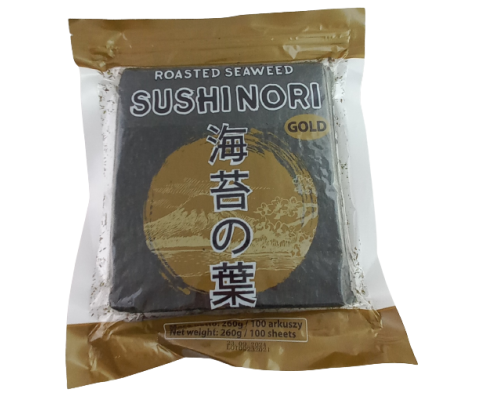 Wodorosty Nori Gold 260 g (100 ark.)