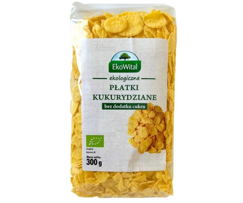 BIO Płatki kukurydziane 300 g - bez dodatku cukru