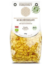 BIO Bezglutenowy makaron KUKURYDZIANY - WSTĄŻKA KARBOWANA 250 g