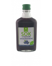 Sok z borówki amerykańskiej 200ml bez dodatków cukru i konserwantów