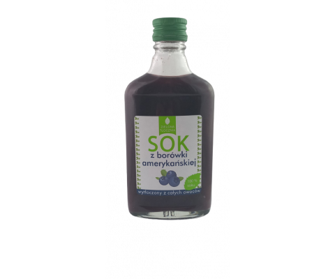 Sok z borówki amerykańskiej 200ml bez dodatków cukru i konserwantów