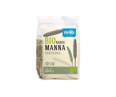 BIO Kasza manna orkiszowa biała 500g