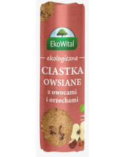 BIO Ciastka owsiane z owocami i orzechami 250 g