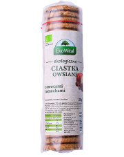 BIO Ciastka owsiane z owocami i orzechami 250 g