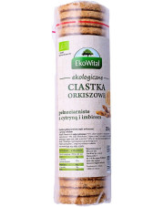 BIO Ciastka orkiszowe pełnoziarniste z cytryną i imbirem 250 g