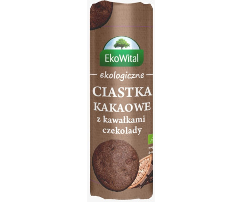 BIO Ciastka kakaowe z kawałkami czekolady 250g