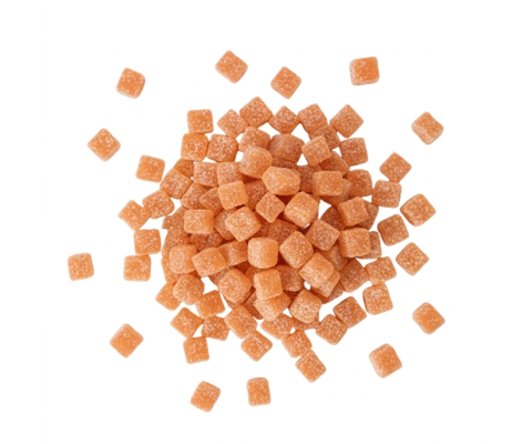 Owocowe kostki o smaku grejpfruta bez dodatku cukru