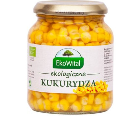 BIO Kukurydza w zalewie 340g/230g (słoik)