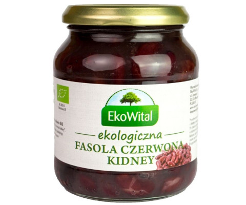 BIO fasola czerwona Kideny w zalewie 360g/240g (słoik)