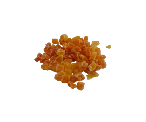 Papaja kandyzowana niebarwiona - KOSTKA drobna 3-5mm