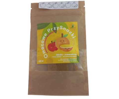 Przekąska owocowa jabłko-pomarańcza 40 g