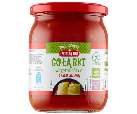 Gołąbki wegetariańskie z kaszą jaglaną 480 g