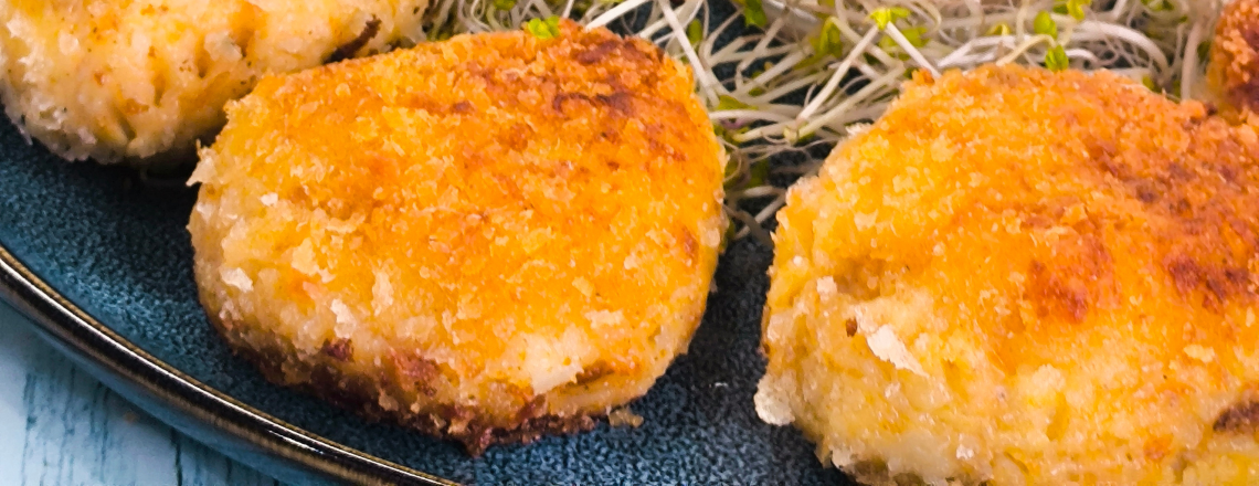 Kuleczki ziemniaczane w panko z serem